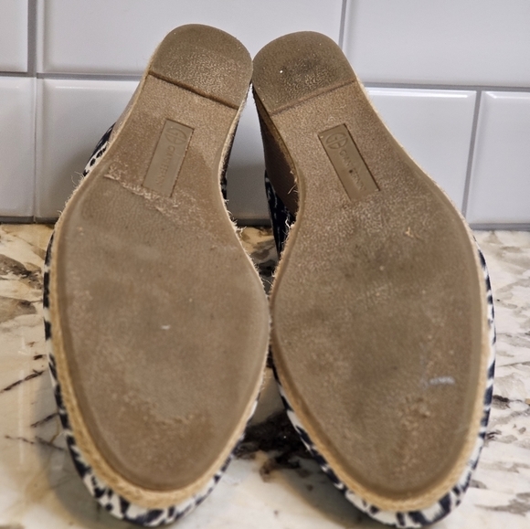 Giani Bernini Ozara Blue Canvas Round Toe Wedges Size 8.5 M - Picture 5 of 6